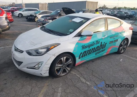 2016 Hyundai Elantra Sport из США, поврежденный, VIN KMHDH4AH8GU488313